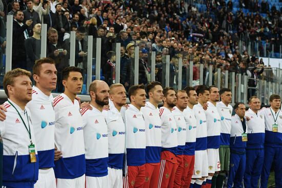 Football. Friendly match. Russia vs. France
