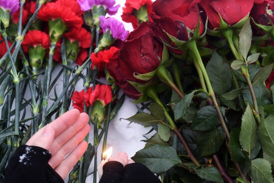 Events in memory of those killed in Zimnyaya Vishnya shopping mall fire