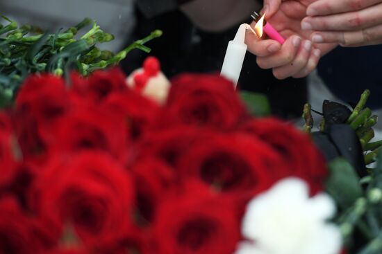 Events in memory of those killed in Zimnyaya Vishnya shopping mall fire