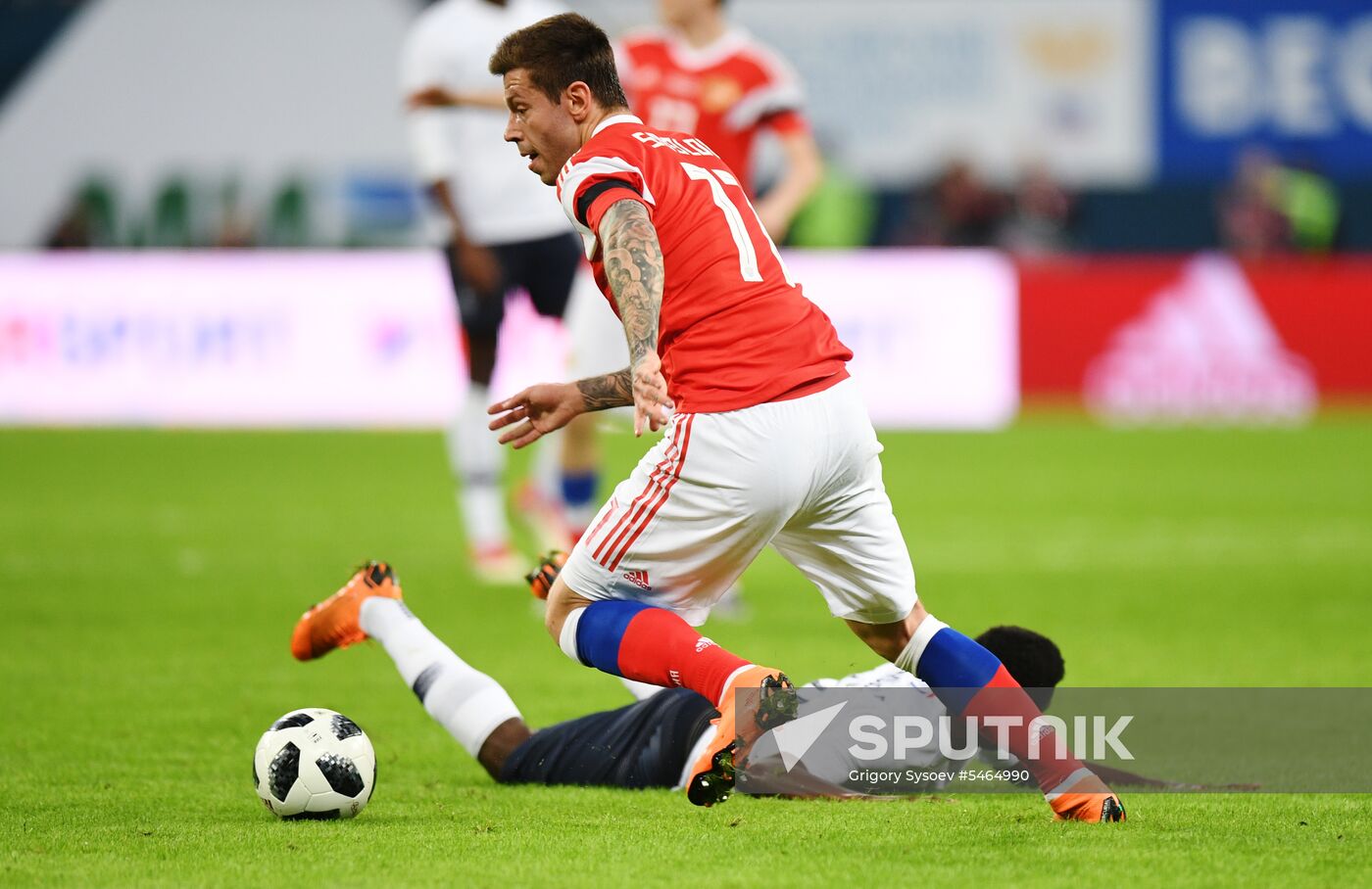 Football. Friendly match. Russia vs. France