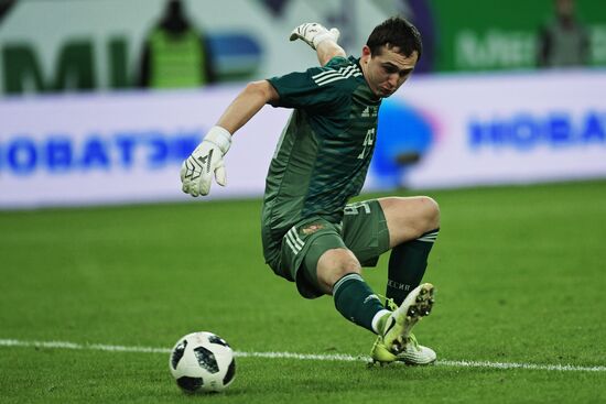 Football. Friendly match. Russia vs. France