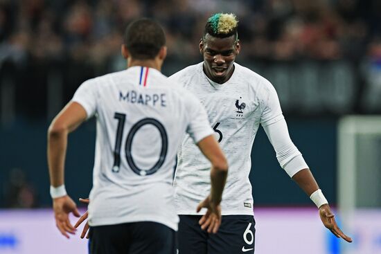 Football. Friendly match. Russia vs. France