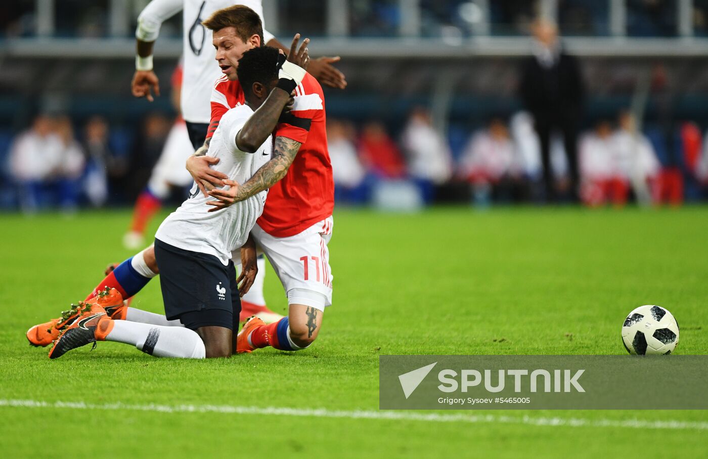 Football. Friendly match. Russia vs. France