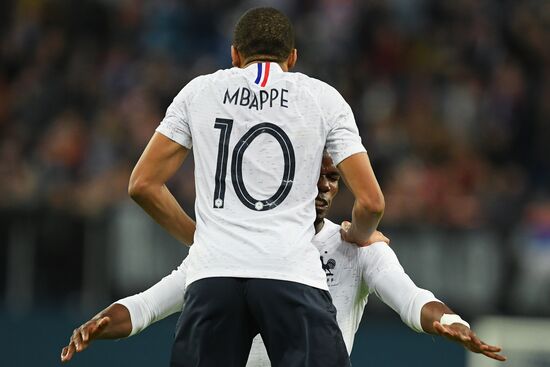 Football. Friendly match. Russia vs. France