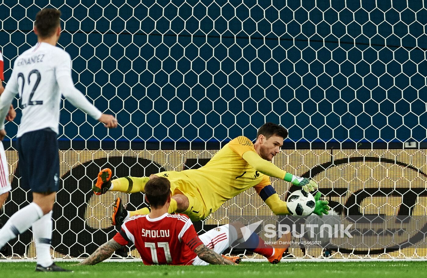 Football. Friendly match. Russia vs. France