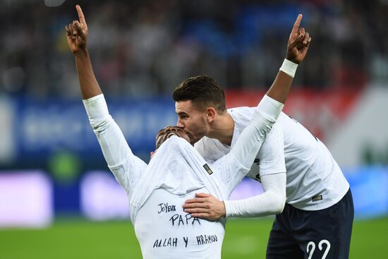 Football. Friendly match. Russia vs. France