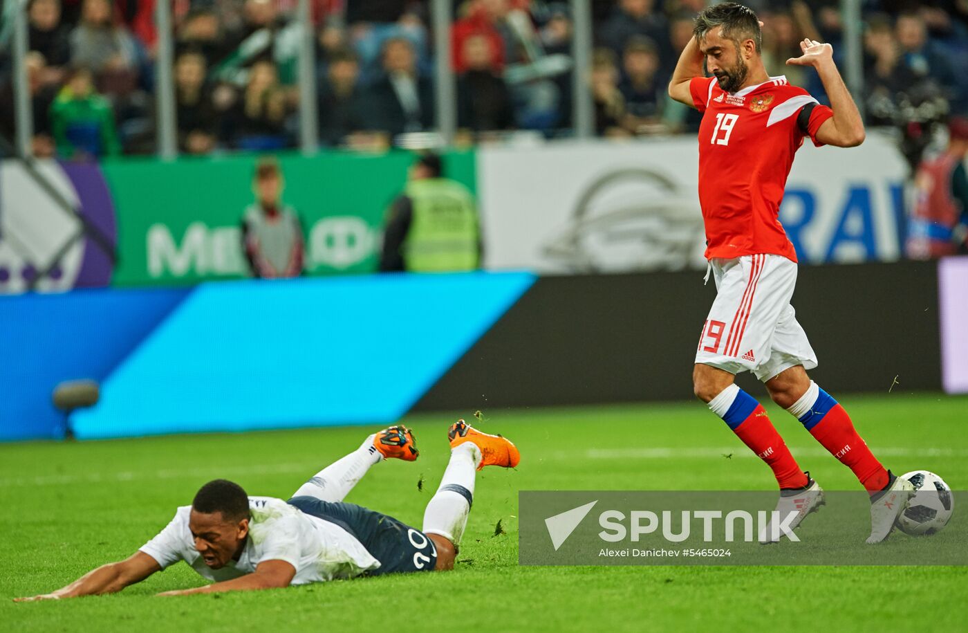 Football. Friendly match. Russia vs. France