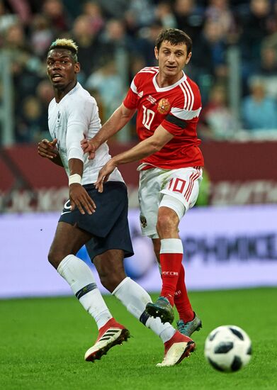 Football. Friendly match. Russia vs. France