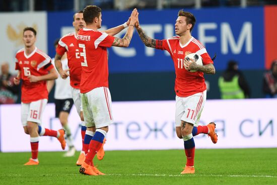 Football. Friendly match. Russia vs. France