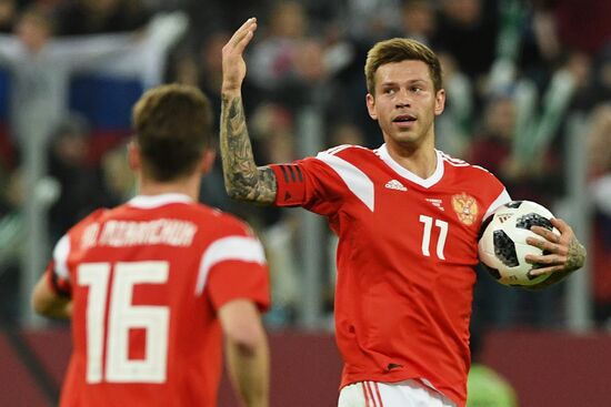 Football. Friendly match. Russia vs. France