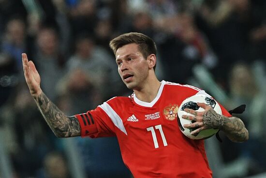 Football. Friendly match. Russia vs. France