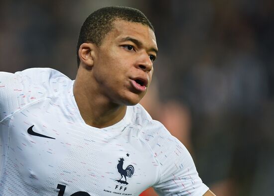 Football. Friendly match. Russia vs. France