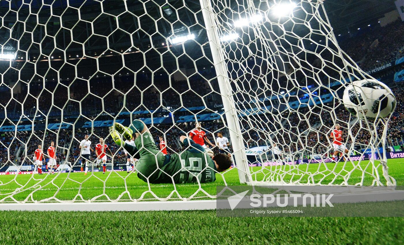 Football. Friendly match. Russia vs. France