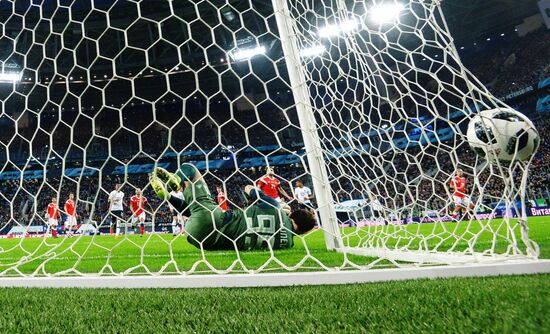 Football. Friendly match. Russia vs. France