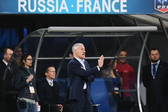Football. Friendly match. Russia vs. France