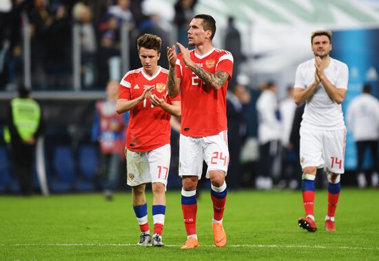 Football. Friendly match. Russia vs. France