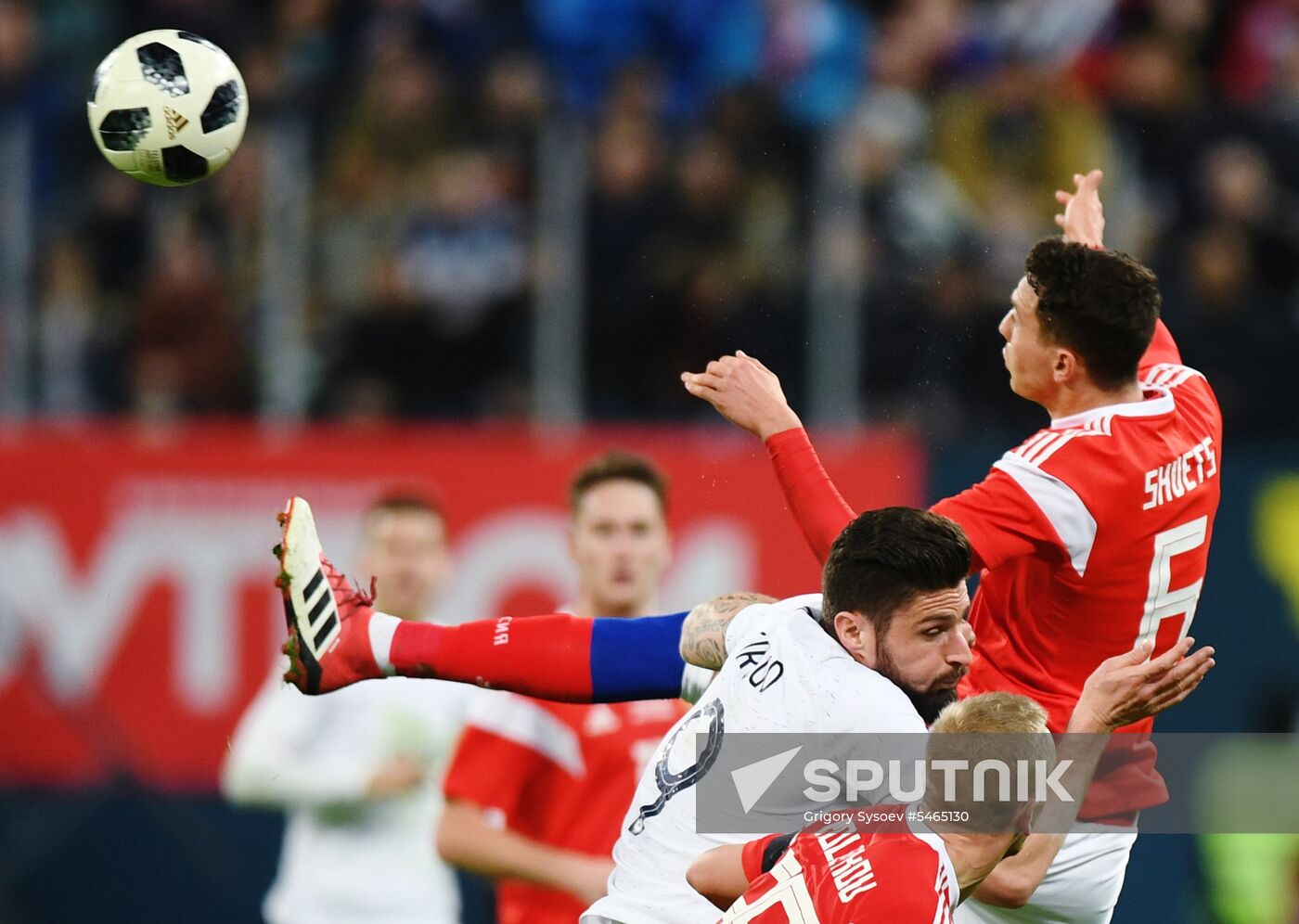 Football. Friendly match. Russia vs. France