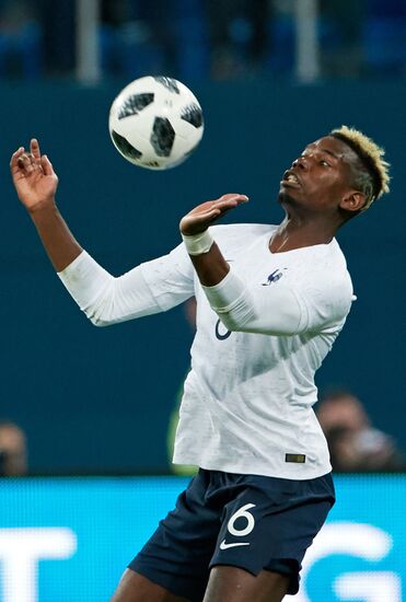 Football. Friendly match. Russia vs. France