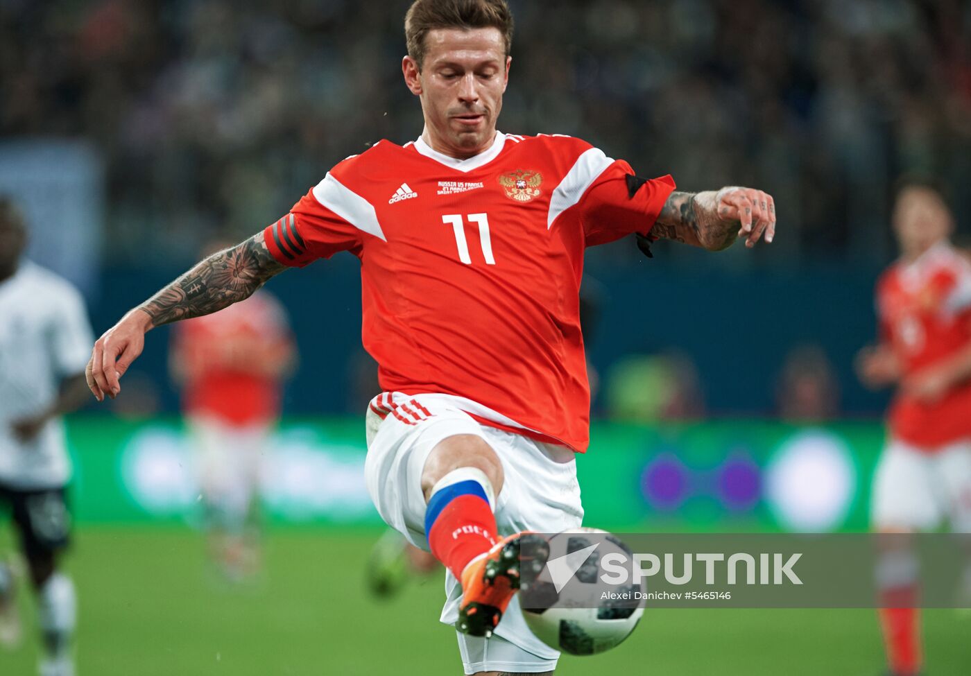 Football. Friendly match. Russia vs. France