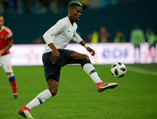 Football. Friendly match. Russia vs. France