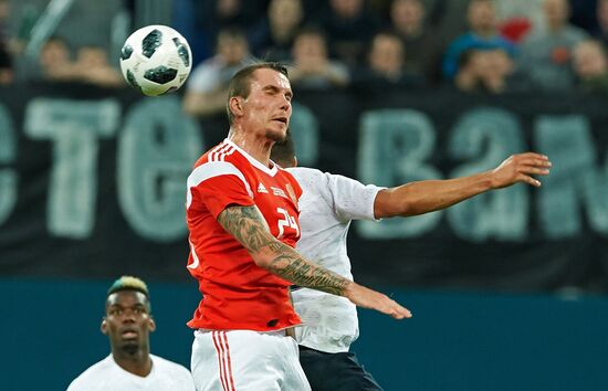 Football. Friendly match. Russia vs. France