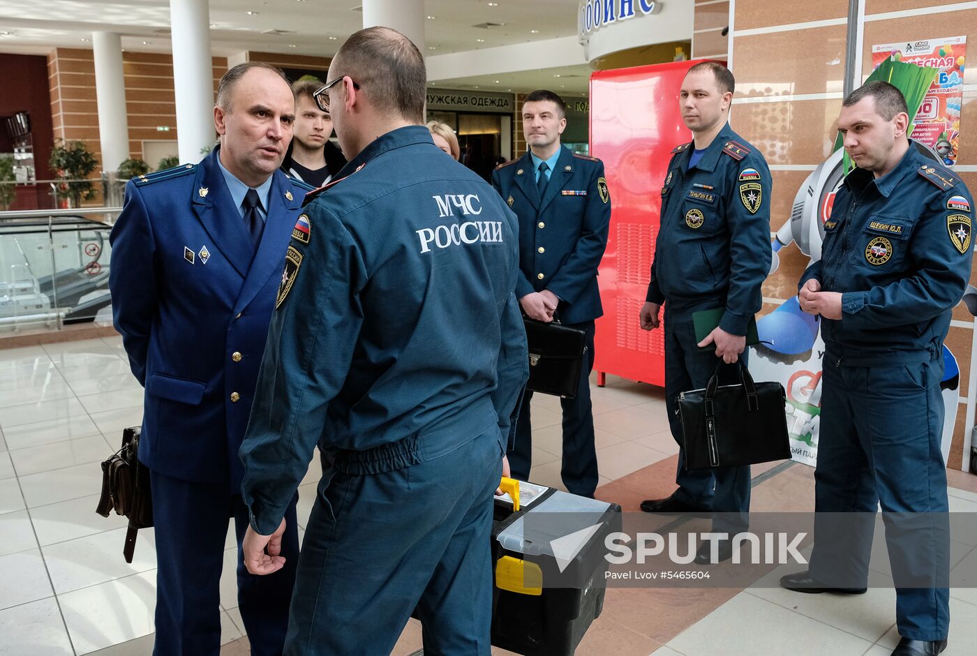 Fire safety inspection at shopping malls