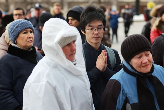 Events in memory of those killed in Zimnyaya Vishnya shopping mall fire