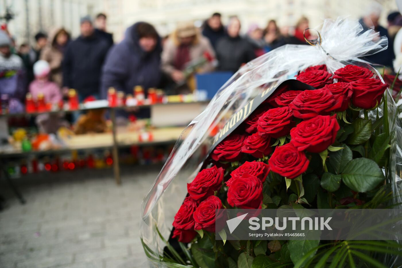 Events in memory of those killed in Zimnyaya Vishnya shopping mall fire