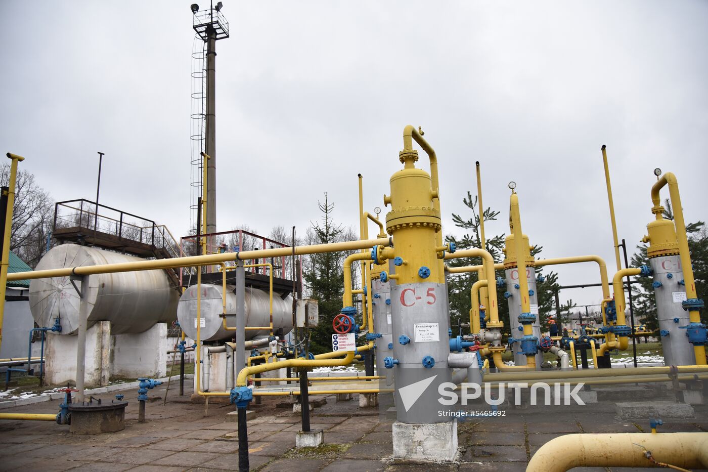 Ukrgazdobycha gas producing facility in Lviv Region
