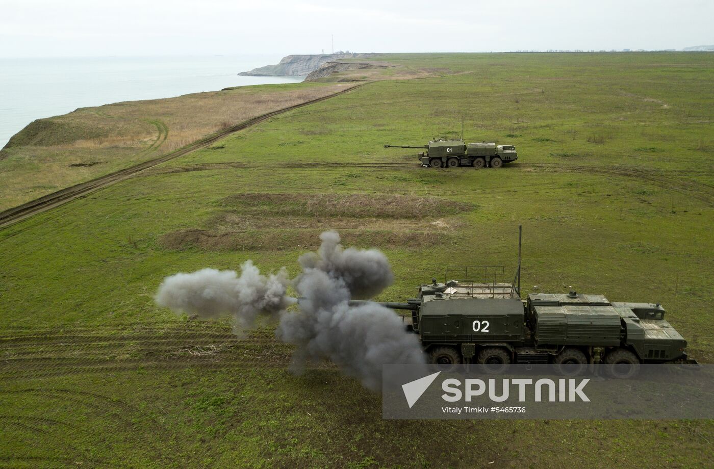 Coastal missile artillery system crews hold drill in Krasnodar Territory