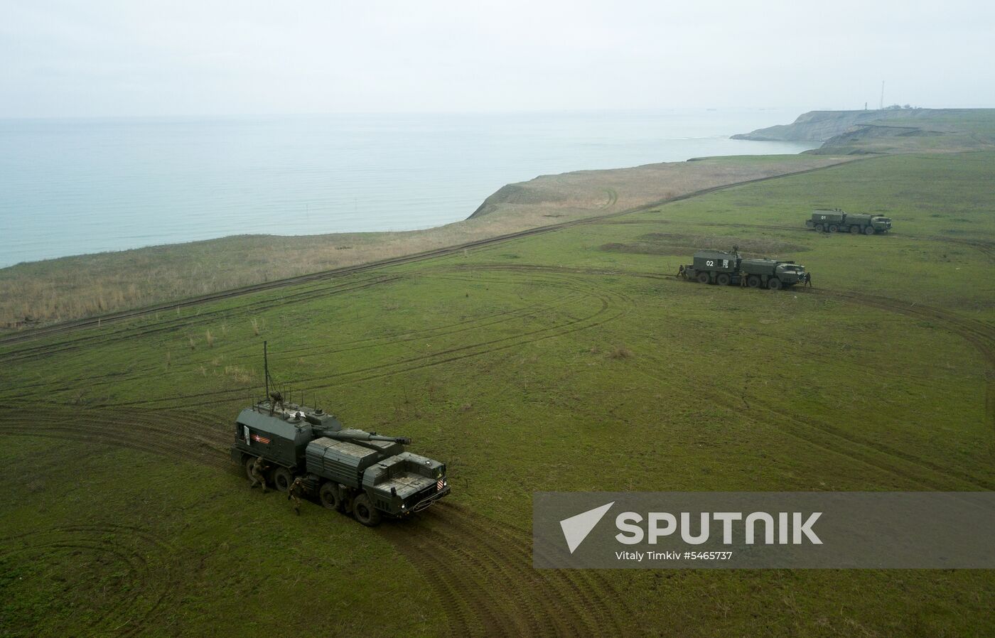 Coastal missile artillery system crews hold drill in Krasnodar Territory
