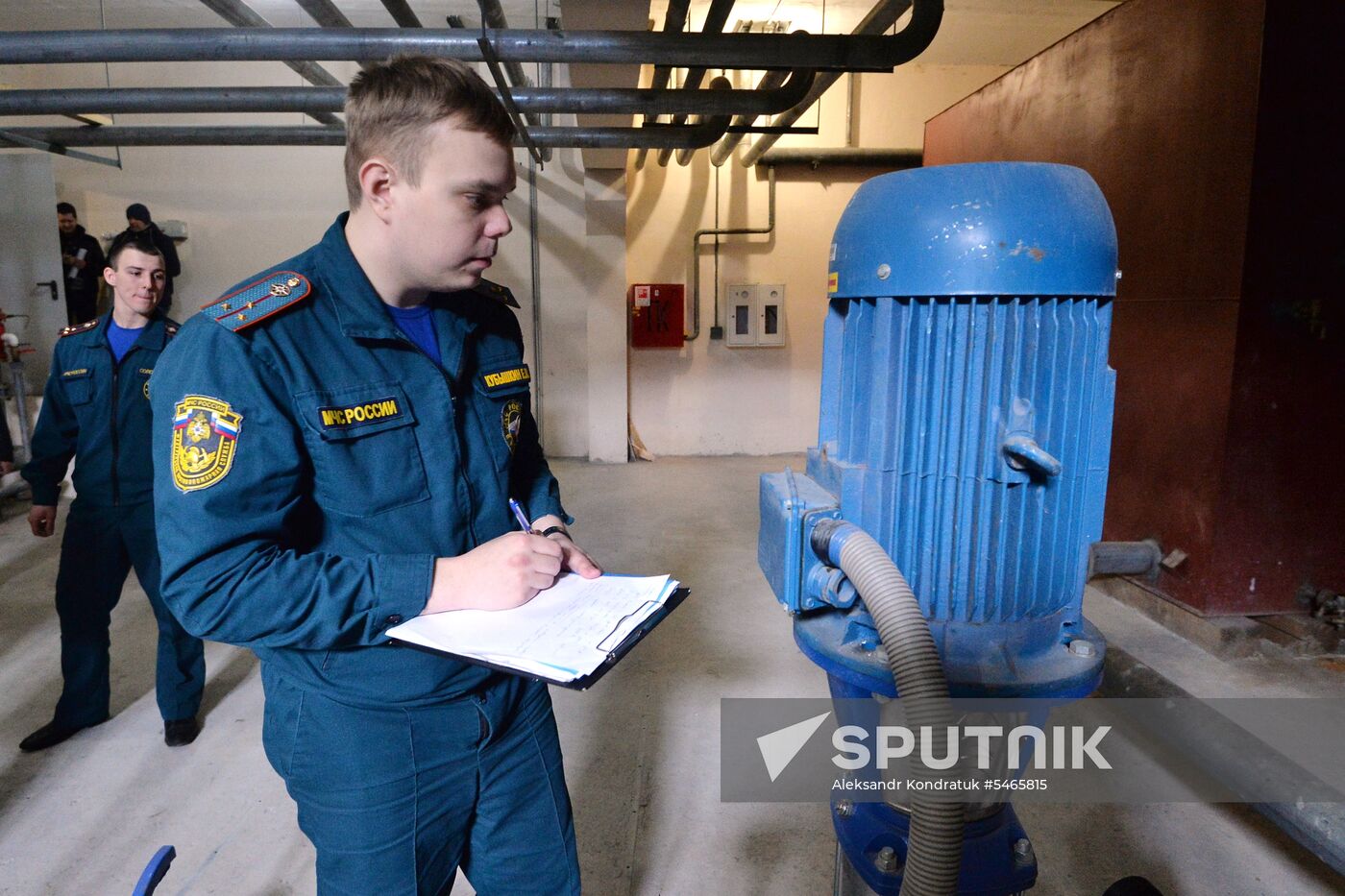 Fire safety inspection at Koltso shopping mall in Chelyabinsk