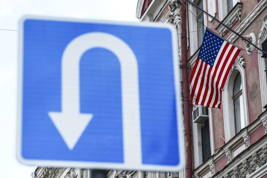 US flag removed from US Consulate-General in St. Petersburg