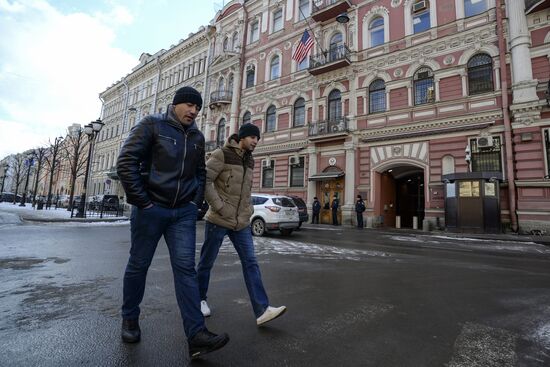 US flag removed from US Consulate-General in St. Petersburg