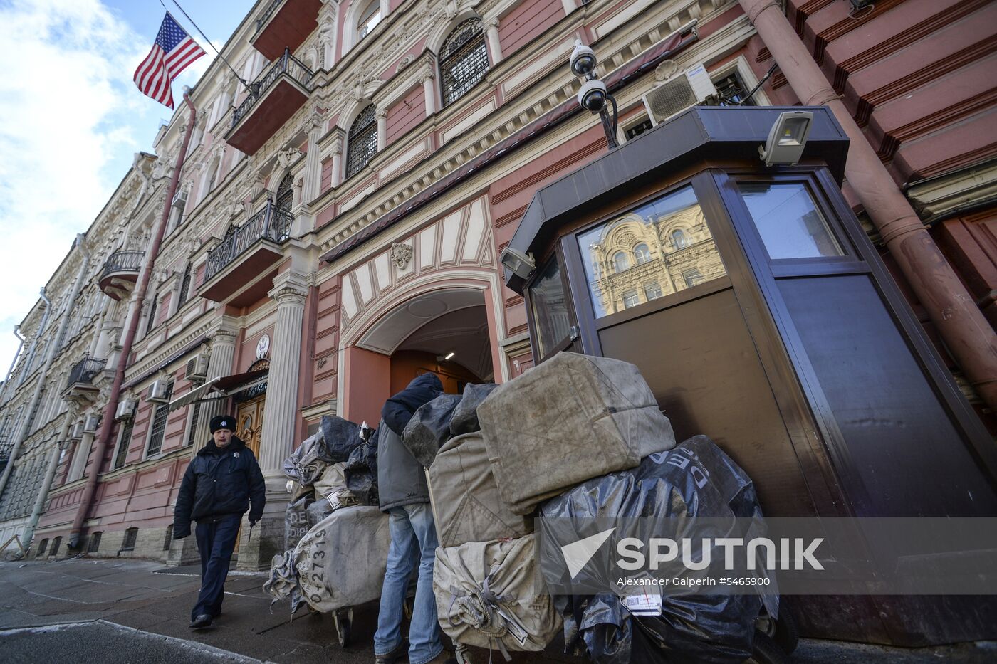 US flag removed from US Consulate-General in St. Petersburg