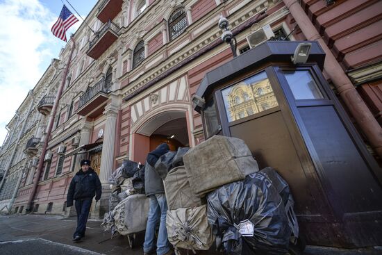 US flag removed from US Consulate-General in St. Petersburg
