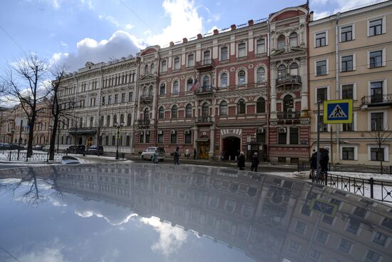 US flag removed from US Consulate-General in St. Petersburg