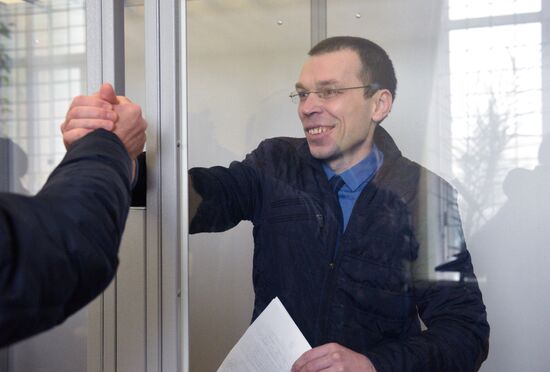 Court trial of Ukrainian journalist Vasily Muravitsky in Zhitomir