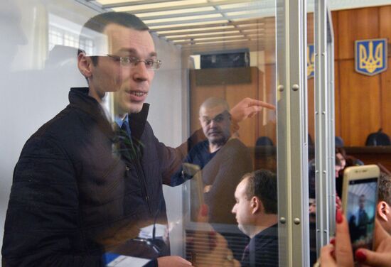 Court trial of Ukrainian journalist Vasily Muravitsky in Zhitomir