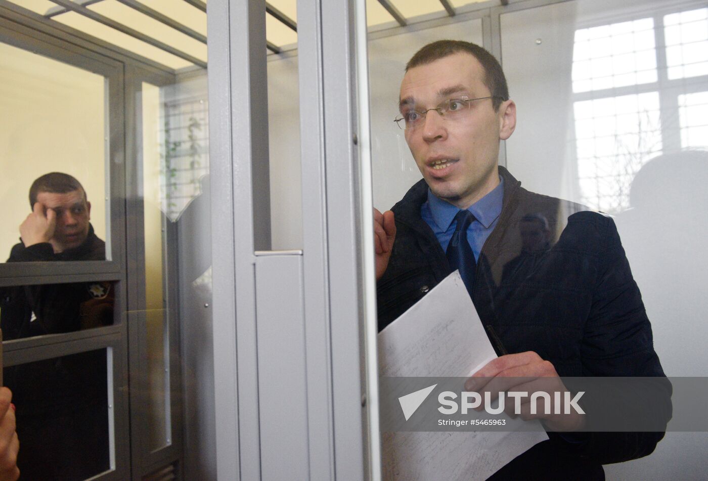 Court trial of Ukrainian journalist Vasily Muravitsky in Zhitomir