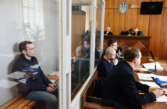Court trial of Ukrainian journalist Vasily Muravitsky in Zhitomir