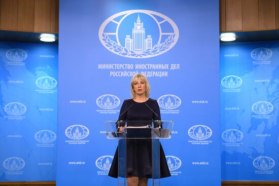 Briefing by Russian Foreign Ministry Spokesperson Maria Zakharova