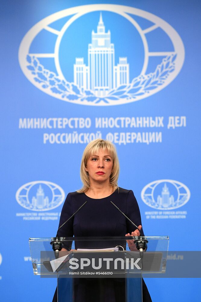 Briefing by Russian Foreign Ministry Spokesperson Maria Zakharova
