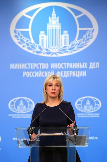 Briefing by Russian Foreign Ministry Spokesperson Maria Zakharova