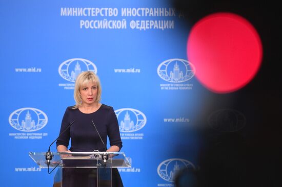 Briefing by Russian Foreign Ministry Spokesperson Maria Zakharova