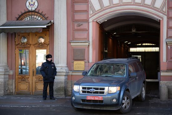 US flag removed from US Consulate-General in St. Petersburg