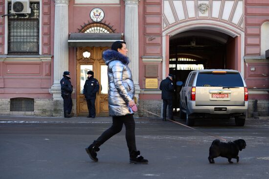 US flag removed from US Consulate-General in St. Petersburg
