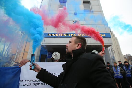 Rally against police abuse of power in Kiev