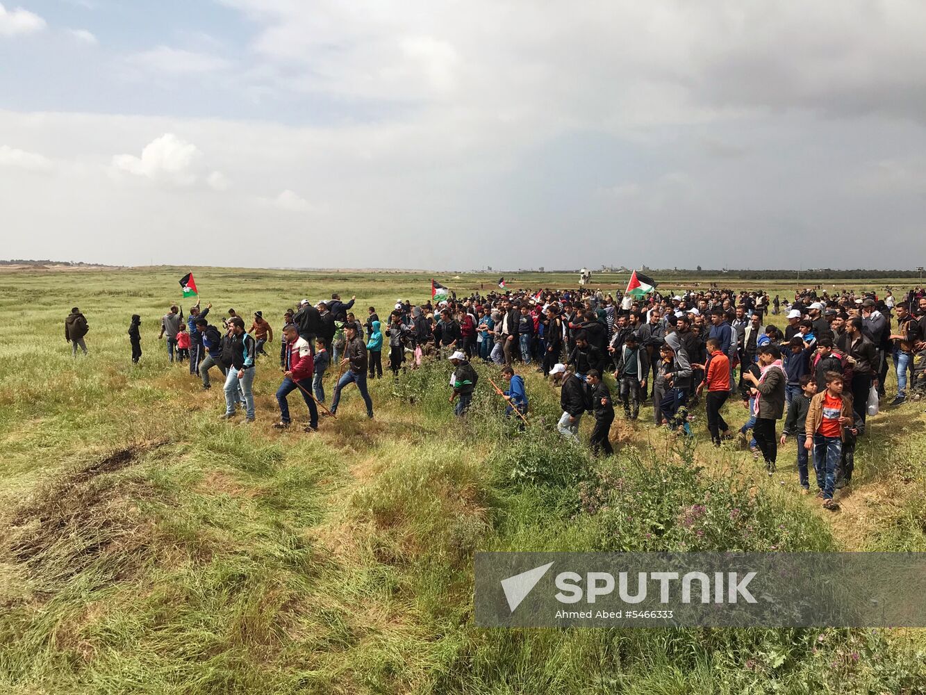 Protests at Gaza Strip's border with Israel