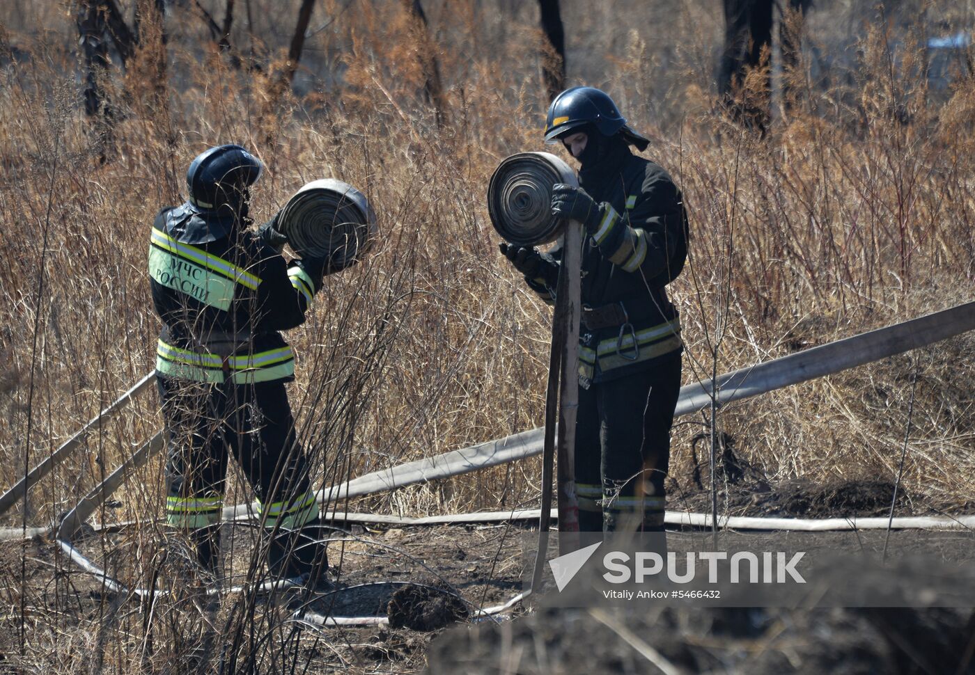 Wildfire suppression exercise in Primorye Territory
